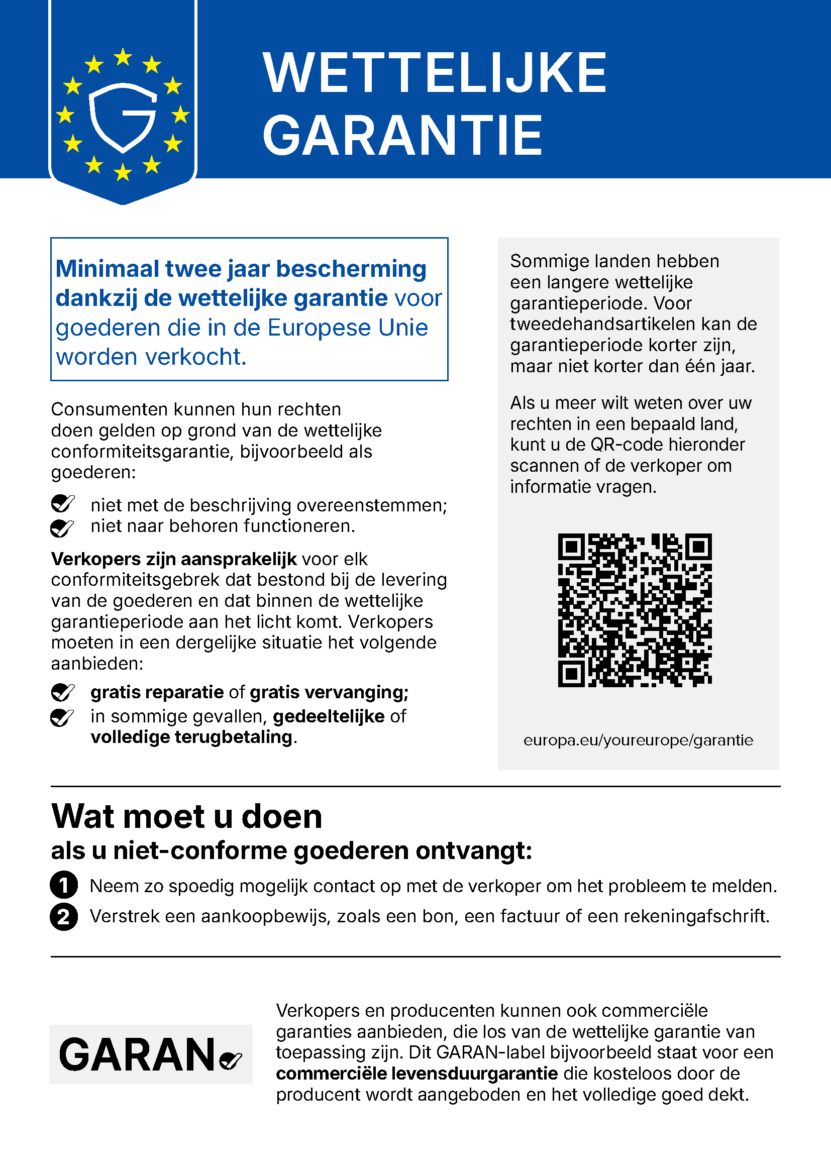 Je wettelijke garantierechten